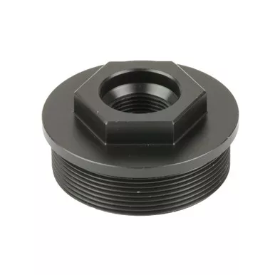 CMMG ZEROED HUB Mount, Direct Thread 1/2X28 to HUB 1.375X24, Nitride Finish, Black 11DB017