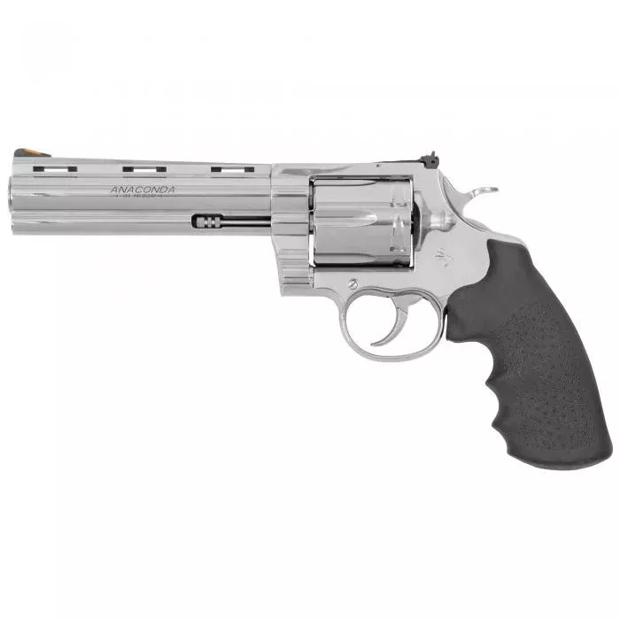 Colt Anaconda Handgun .44 Rem Mag 6rd Capacity 6″ Barrel Stainless Frame Black Grips