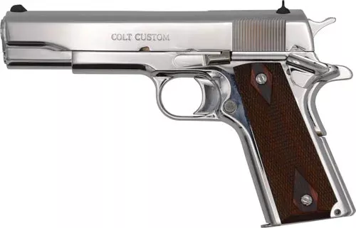 COLT GOV'T 45ACP 5" WHITE DOT - SIGHTS BRIGHT STAINLESS