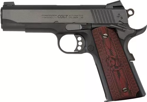 Colt LW Commander 9mm Luger with 9-Shot Blued G10 Grips