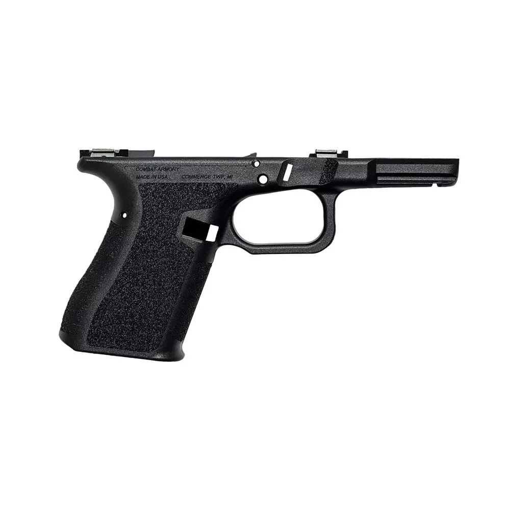 Combat Armory Stripped Handgun Lower/Frame for Gen 3 Glock 19/23/32 Parts Compatible with Locking Block