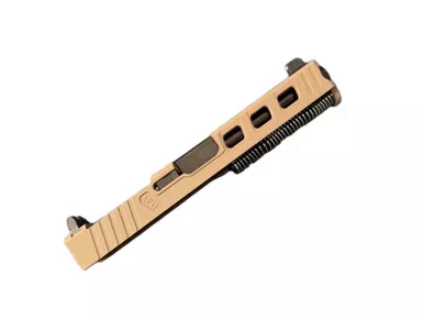 Complete Assembled Elite FDE RMR Slide Tall Sights Nitride Barrel for Glock 17 Gen 3 Pistols