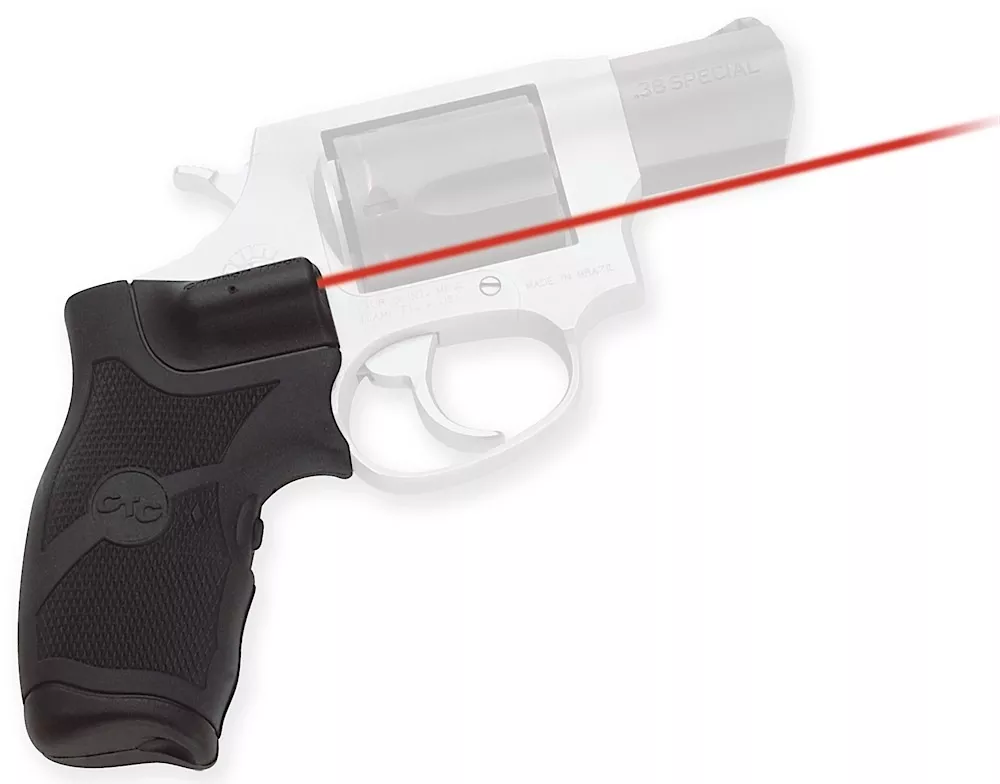 Crimson Trace 011810 LasergripsFits Taurus Small Frame, Red Laser Black Polymer