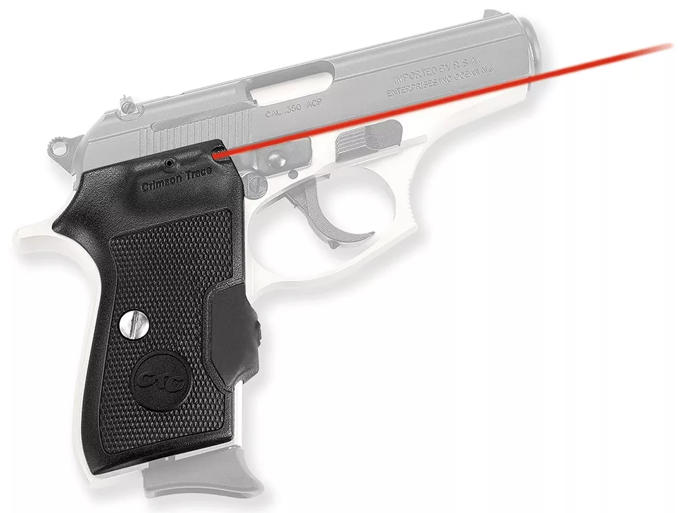 Crimson Trace 0124401 LasergripsFits Bersa Thunder/Firestorm, Red Laser Black Polymer
