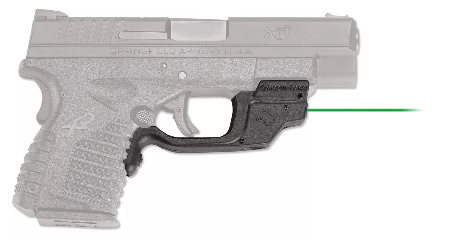 Crimson Trace 0147201 LaserguardFits Springfield XD-S, Green Laser Black Polymer