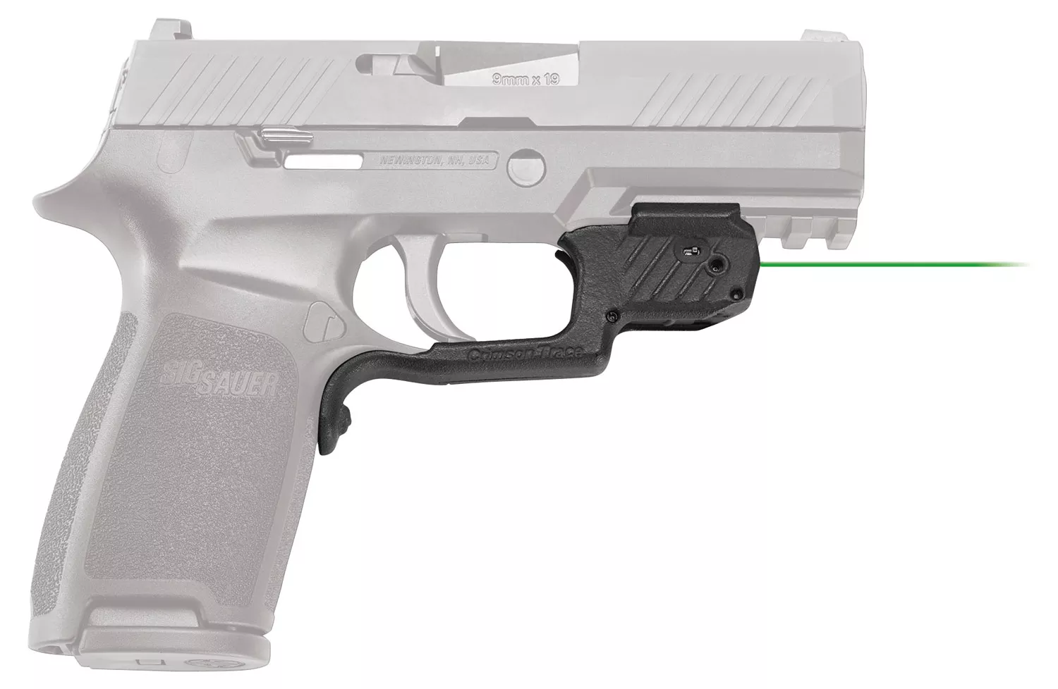 Crimson Trace 0177801 LaserguardFits Sig P320 (Except Subcompact)/M17/M18, Green Laser Black Polymer