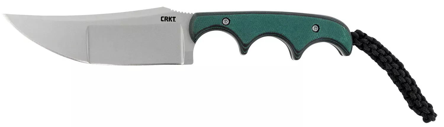 CRKT 2394 Minimalist Katana 3.56″ Fixed Plain Bead Blasted 8CR13MOV SS Blade/ Green Resin Infused Fiber Handle Includes Lanyard