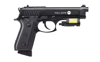 Crosman Crosman P1 Full Auto .177 BB Pistol – Model C11 with 20-Round Magazine and CO2 Power