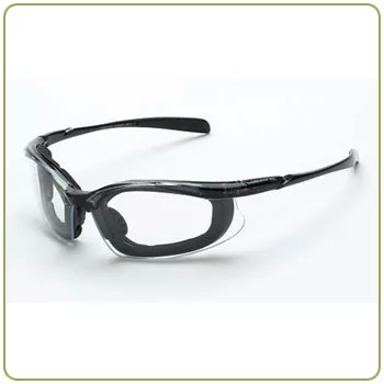 Crossfire Concept, clear anti-fog lens, crystal black frame, foam lined