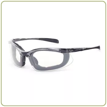 Crossfire Concept, indoor/outdoor anti-fog lens, crystal black frame, foam lined