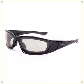Crossfire MP7, indoor/outdoor anti-fog lens, shiny pearl gray frame, foam lined