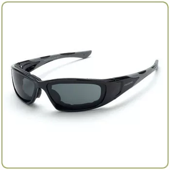 Crossfire MP7, smoke anti-fog lens, shiny black frame, foam lined