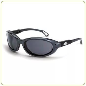 Crossfire Raptor foam lined, smoke anti-fog lens, pearl black frame