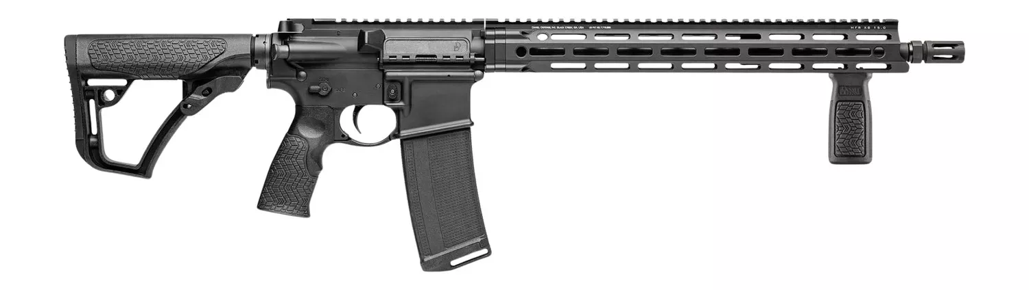 Daniel Defense 0212802081067 DDM4 V7 *CO Compliant 5.56 NATO 16″ Black Anodized Aluminum Receiver W/Picatinny Rail, M-LOK Handguard, Black Polymer Stock