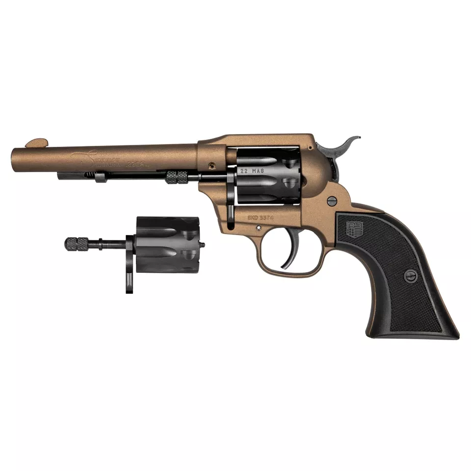 DBF Sidekick 22LR/22WMR Revolver 5.5" Barrel 9-Round Capacity Matte Black