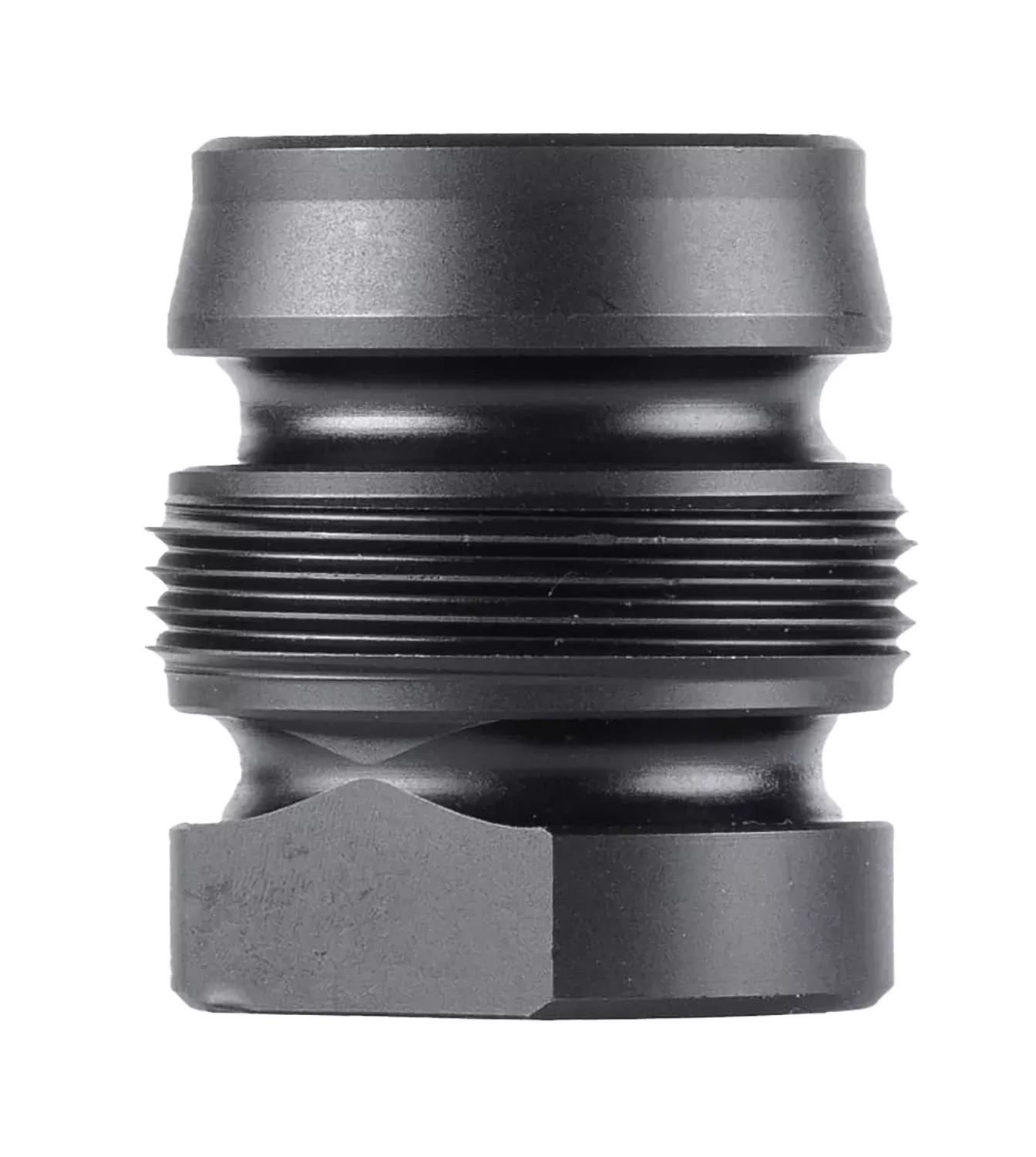 Dead Air DA143 Xeno Xero Black 4140 HT Alloy Steel 9/16x24 RH Threads 1.105" OAL 0.99" Diameter 9mm