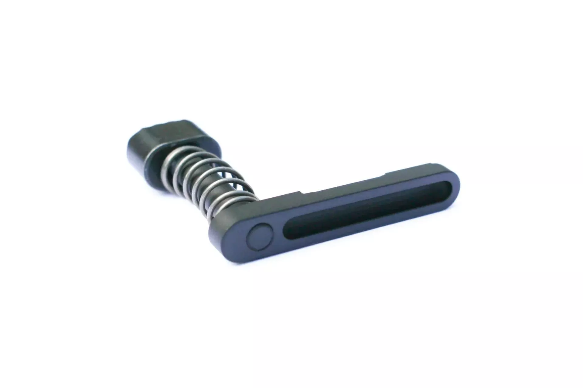 Defense Depot AR-15 Titanium Magazine Release – Black – R15-LGH-NHN-MGZ-BLC-CRK
