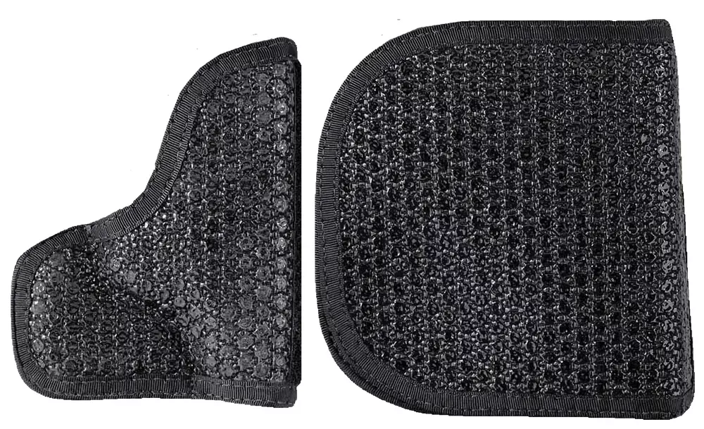 DeSantis Gunhide M44BJ02Z0 Super Fly Pocket Black Rubberized Fabric Pocket Fits S&W J Frame Ambidextrous