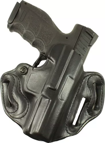 DESANTIS SPEED SCABBARD HOLSTR – RH OWB LEATHER JUDGE 3″ BLK