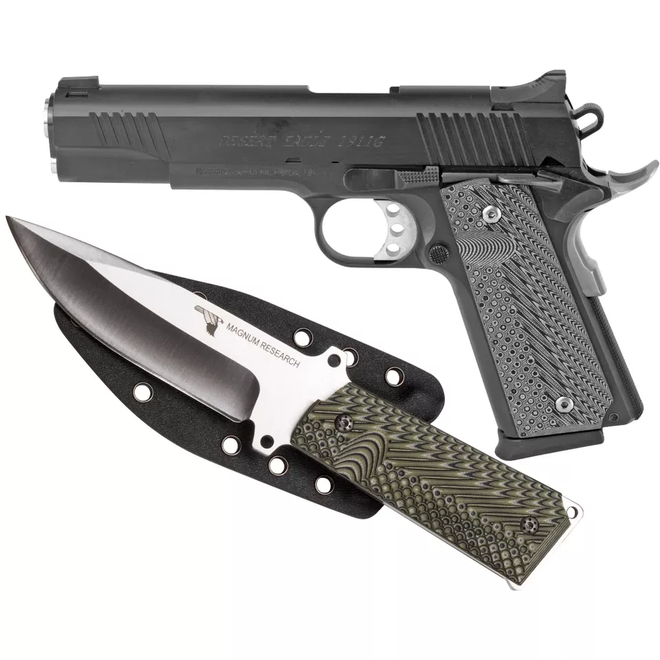 Desert Eagle 1911 .45 ACP 5" Barrel 8-Round Black Finish with Knife