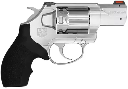 Diamondback DB0700S701 S.D.R. 357 Mag 6rd 2" Polished Stainless Steel Target Crown Barrel, Polished Stainless Steel Cylinder, Stainless Steel Frame, Black Rubber Grip