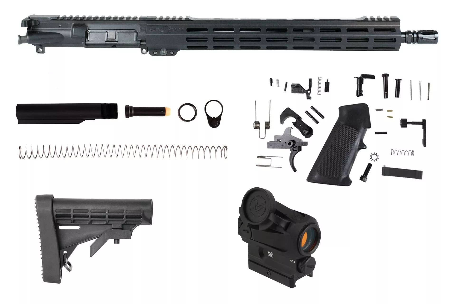 Dirty Bird 16″ 5.56 Midlength M-LOK Rifle Kit w/ Vortex SPARC Red Dot