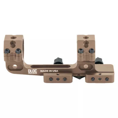 DLOC Precision Cantilever Scope Mount, 30mm, 1.63" Height, Hardcoat Anodized Finish, Tan, Fits Picatinny