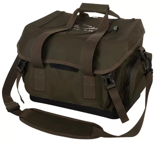Drake Waterfowl DA4300GTB2 HND Blind BagMedium Green Timber Interior Storage Pockets, 3 Large Exterior Pockets, Carry Handles/Adj. Strap