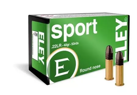 ELEY 22 LR 40gr Sport Round Nose 1000fps