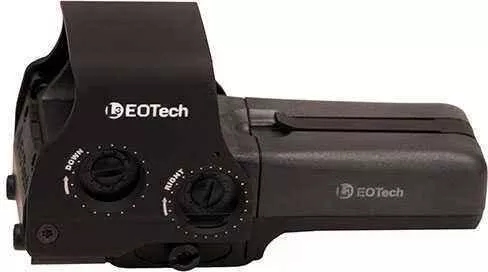 EOTech 518 Tactical FALSEn-Night Vision Compatible Sight65MOA Ring And 1 MOA Dot Black AA Battery Quick Disconnect
