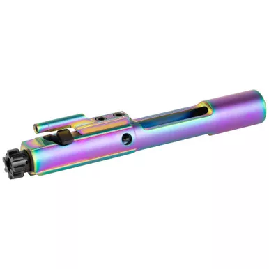 Faxon Firearms Bolt Carrier Group, 556NATO, Fits AR-15, Chameleon PVD Coated Bolt Carrier and Gas Key, Salt Bath Nitrided Bolt, Black FF556BCGCNITRIDE-NCR