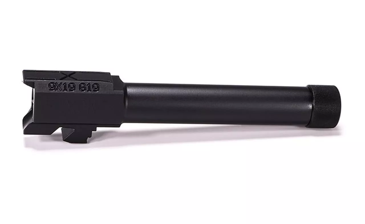 Faxon Firearms for Glock 19 Match Barrel – Threaded – Nitride 1:10 Twist – GA910N19NGQ-T