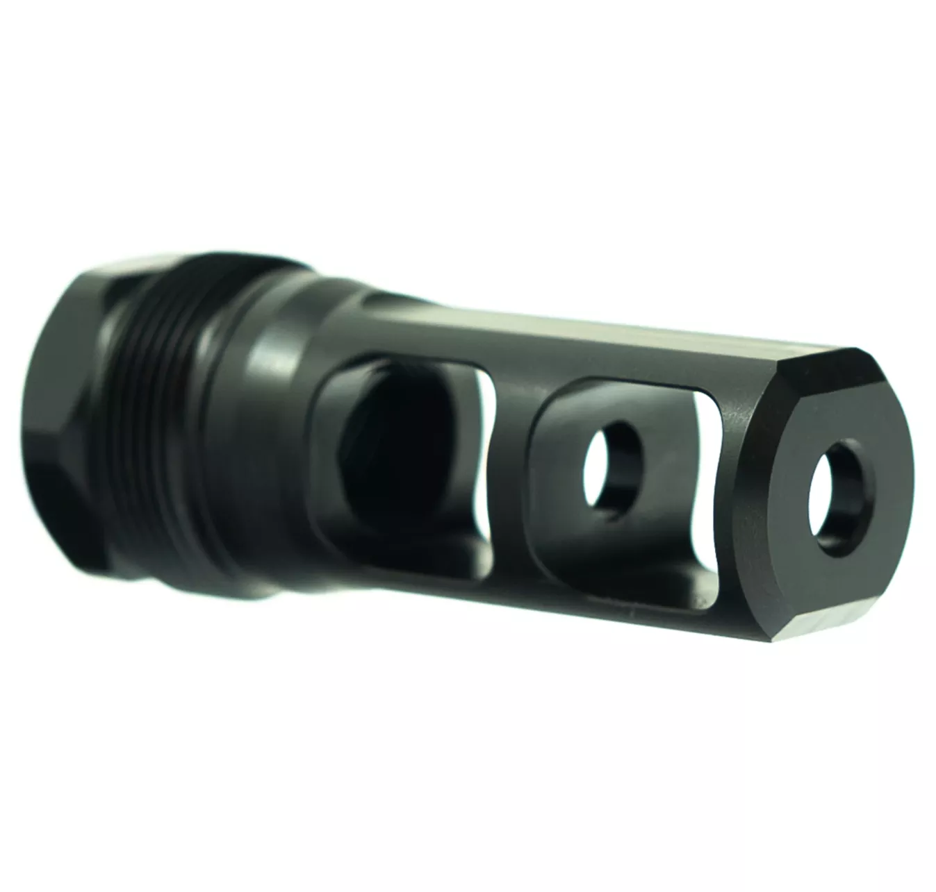 Faxon Firearms Muzzlok Stainless Steel Plan B Muzzle Brake – 1/2×28 – .250″ Bore – FF-MD-PB-BRAKE-01