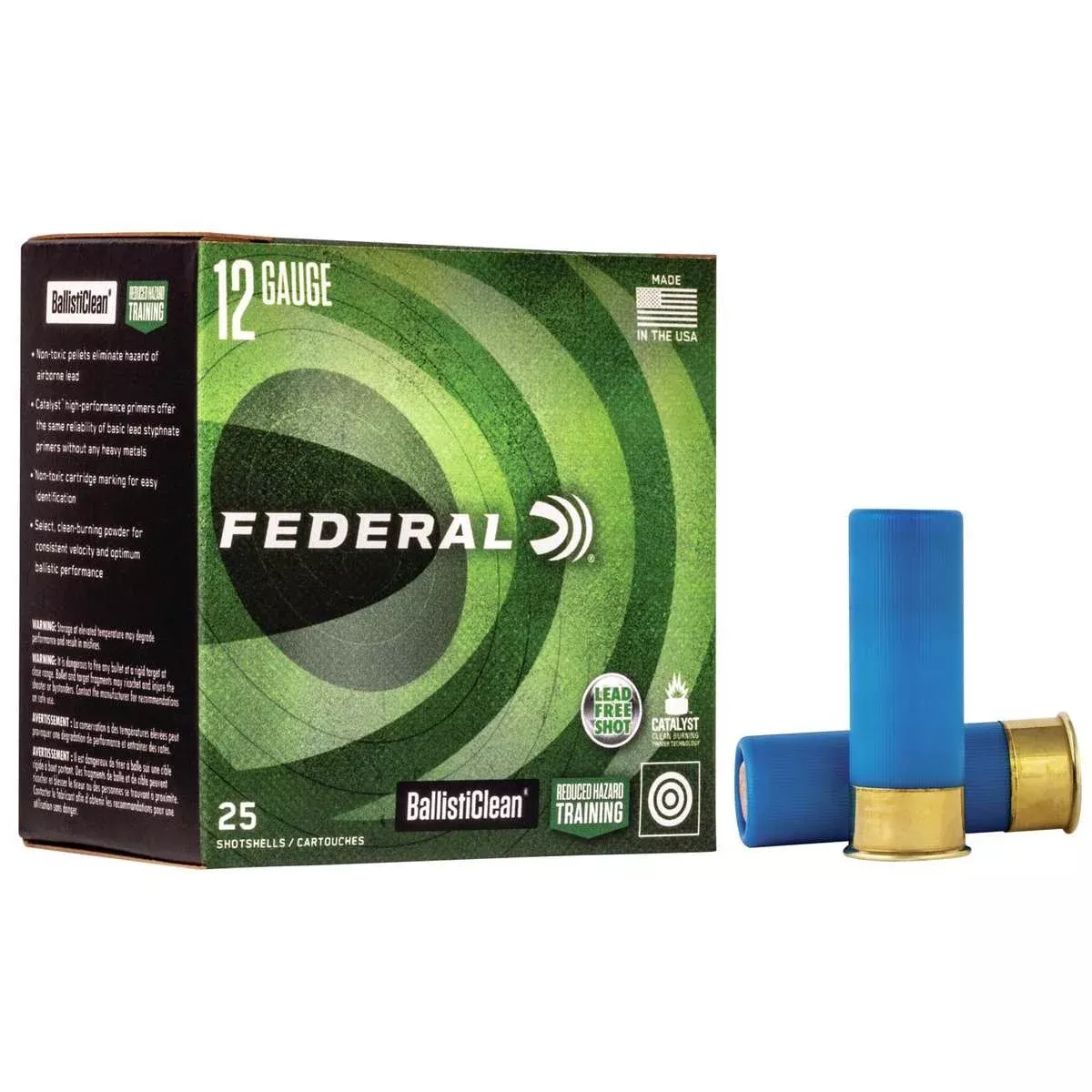 Federal Ballisticlean Shotshells 12 ga 2-3/4 1500 fps Slug 25/ct