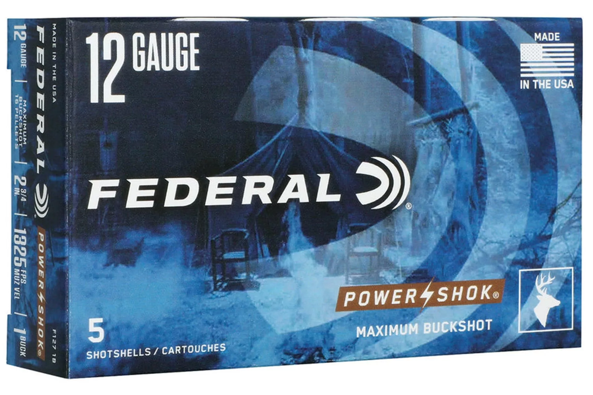 Federal F1271B Power-Shok Max Buck 12Gauge 2.75″ BuckShot – F1271B