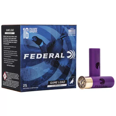 Federal Federal Game Load 16 Gauge 2.75-inch #6 Shotshell – Reliable Upland Game Hunting Ammo