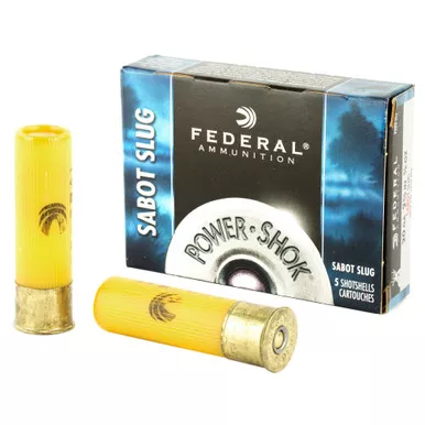 Federal Federal Power Shok 20 Gauge Sabot Slugs F203SS2 – 2 3/4 Inch, 7/8 Ounce, 5 Rounds
