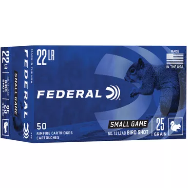 Federal Game-Shok, 22LR, #12 Shotshell, Lead Shot, 50 Round Box 716