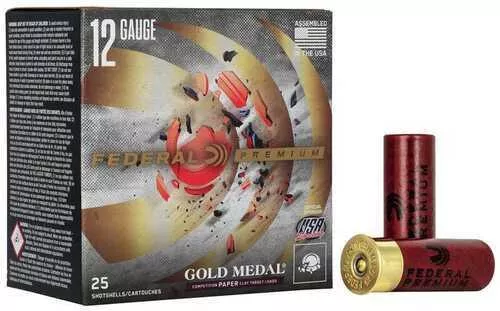Federal Gold Medal Grand Paper Shotshells 12 ga 2-3/4 1oz 1290 fps #7.5 25/ct