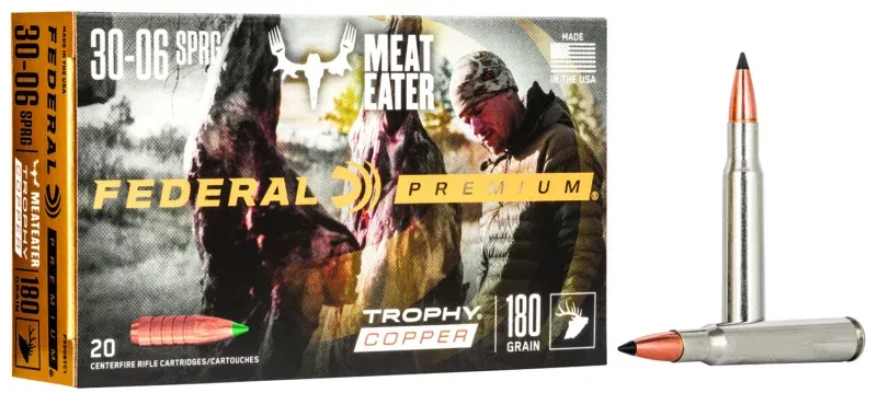 Federal P3006TC1 Premium 30-06Springfield 180gr Trophy Copper 20 Per Box/10 Case