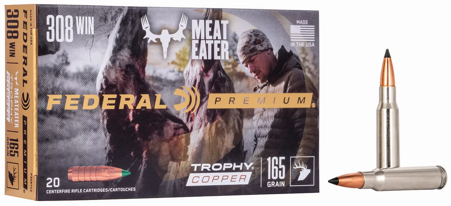 Federal P308TC2 Premium308Win 165gr Trophy Copper 20 Per Box/10 Case