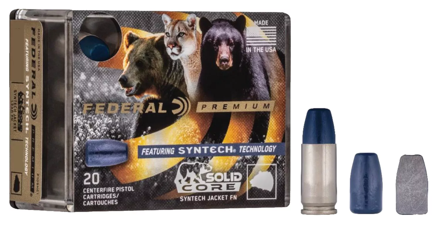 Federal P40SHC1 Premium40S&W 200gr Solid Core Synthetic Flat Nose 20 Per Box/10 Case