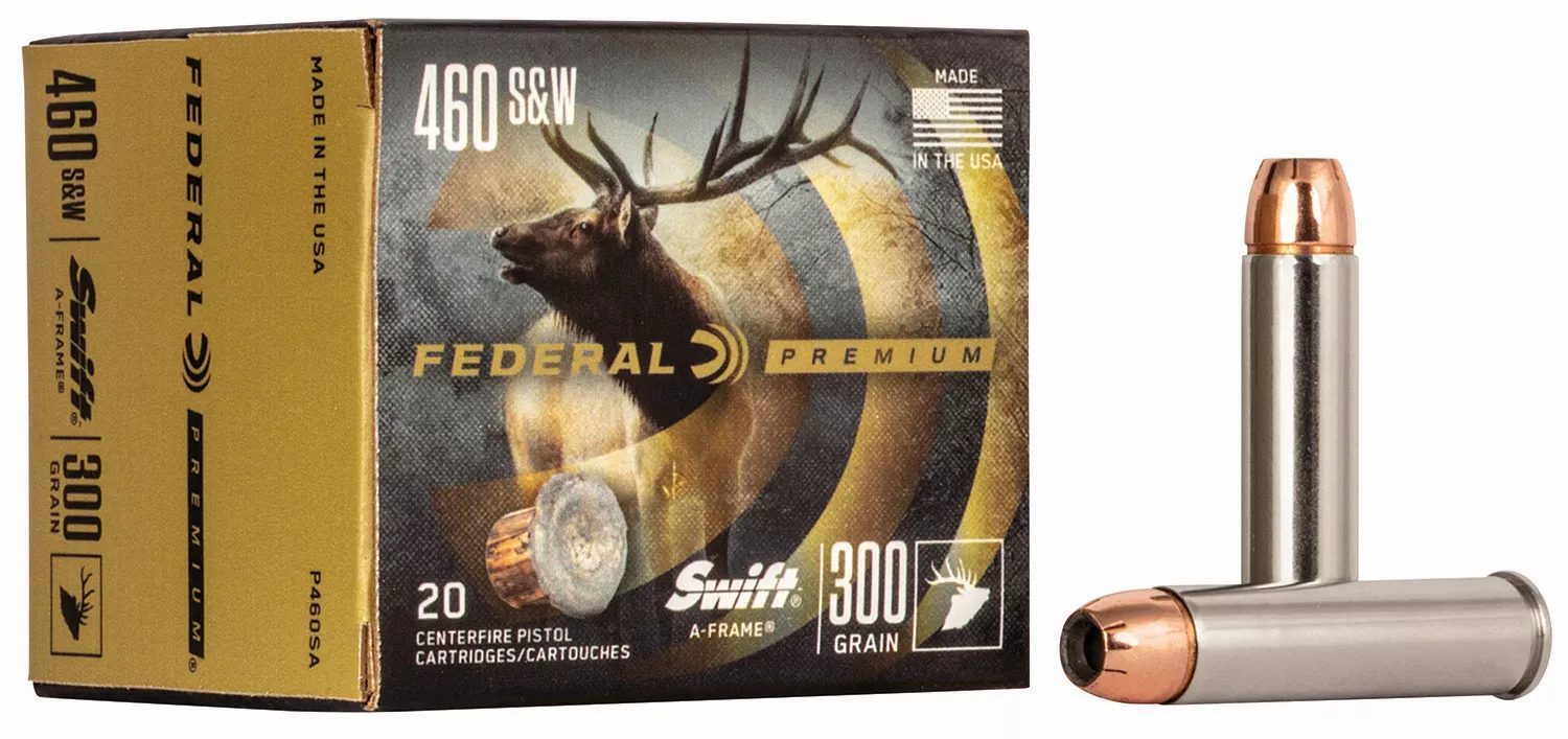 Federal P460SA Premium460S&W Mag 300gr Swift A Frame 20 Per Box/10 Case