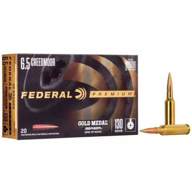 Federal Premium 6mm Creedmoor 130gr Berger OPen Tip Match GM65CRDBH130
