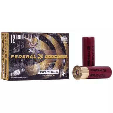 Federal Premium, Vital Shok, 12 Gauge 3", TruBall Slug, Hollow Point, 1oz, 5 Round Box PB131RS