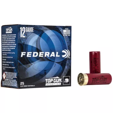 Federal Top Gun Sporting, 12 Gauge 2.75", #7.5, 1 oz, 25 Round Box, 1,250 FPS TGS12875