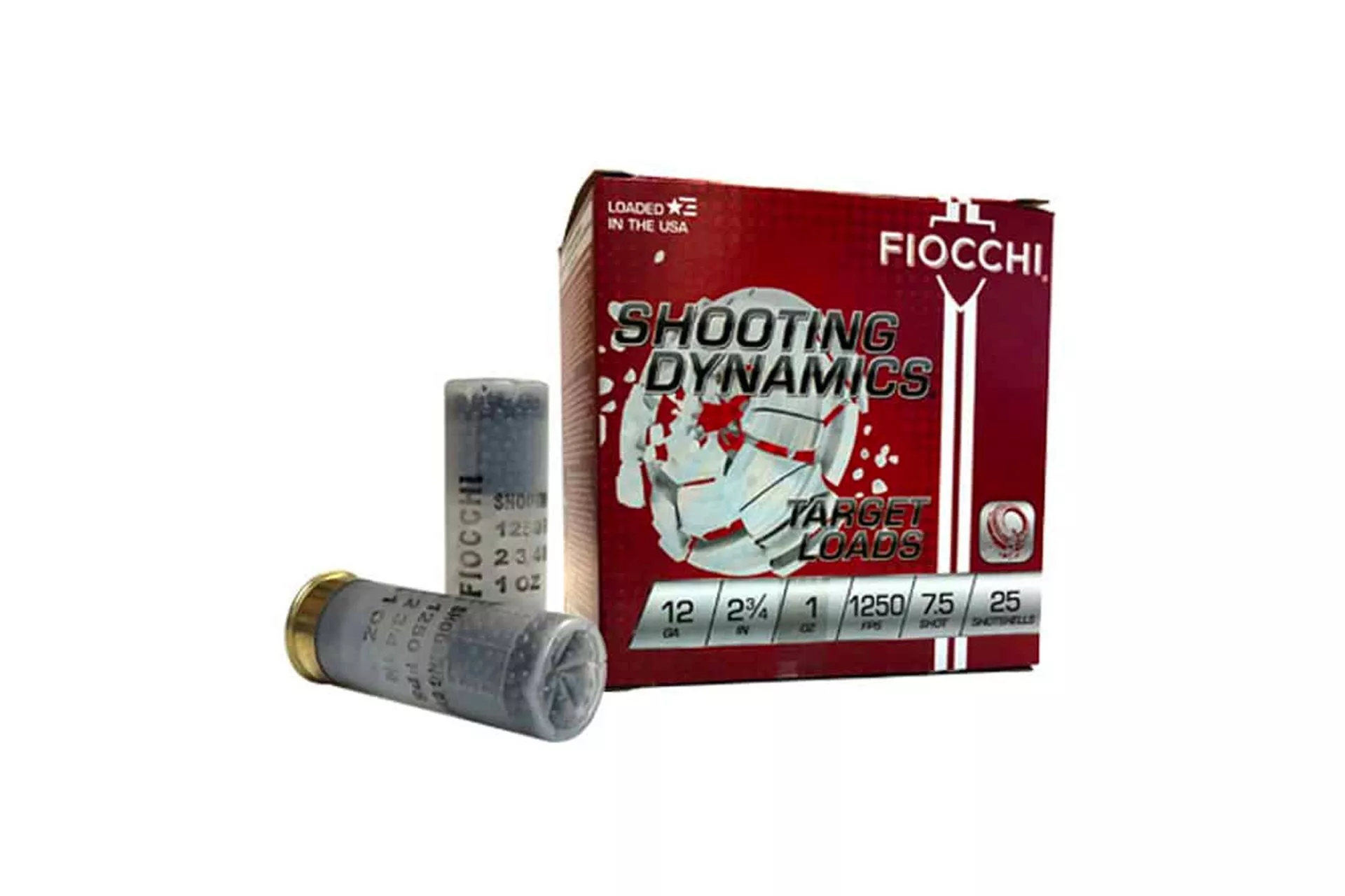 Fiocchi 12 Gauge Ammunition Target Loads 12SD1X75 2-3/4 7.5 Shot Shotgun Ammo – 250 Rounds – 12SD1X75