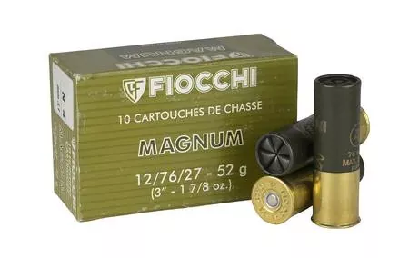 Fiocchi 12ga Magnum 52gr #4 76mm 10 Rounds