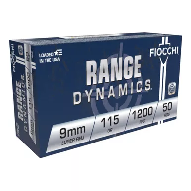 Fiocchi 9mm Luger 115gr FMJ 9AP