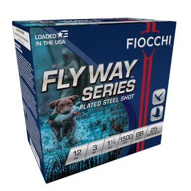Fiocchi Flyway 12ga 3" 1 1/8oz BB Steel Shot 123STBB